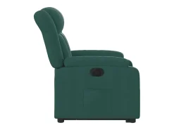 Poltrona elétrica reclinável/elevatória tecido verde-escuro SHL131389