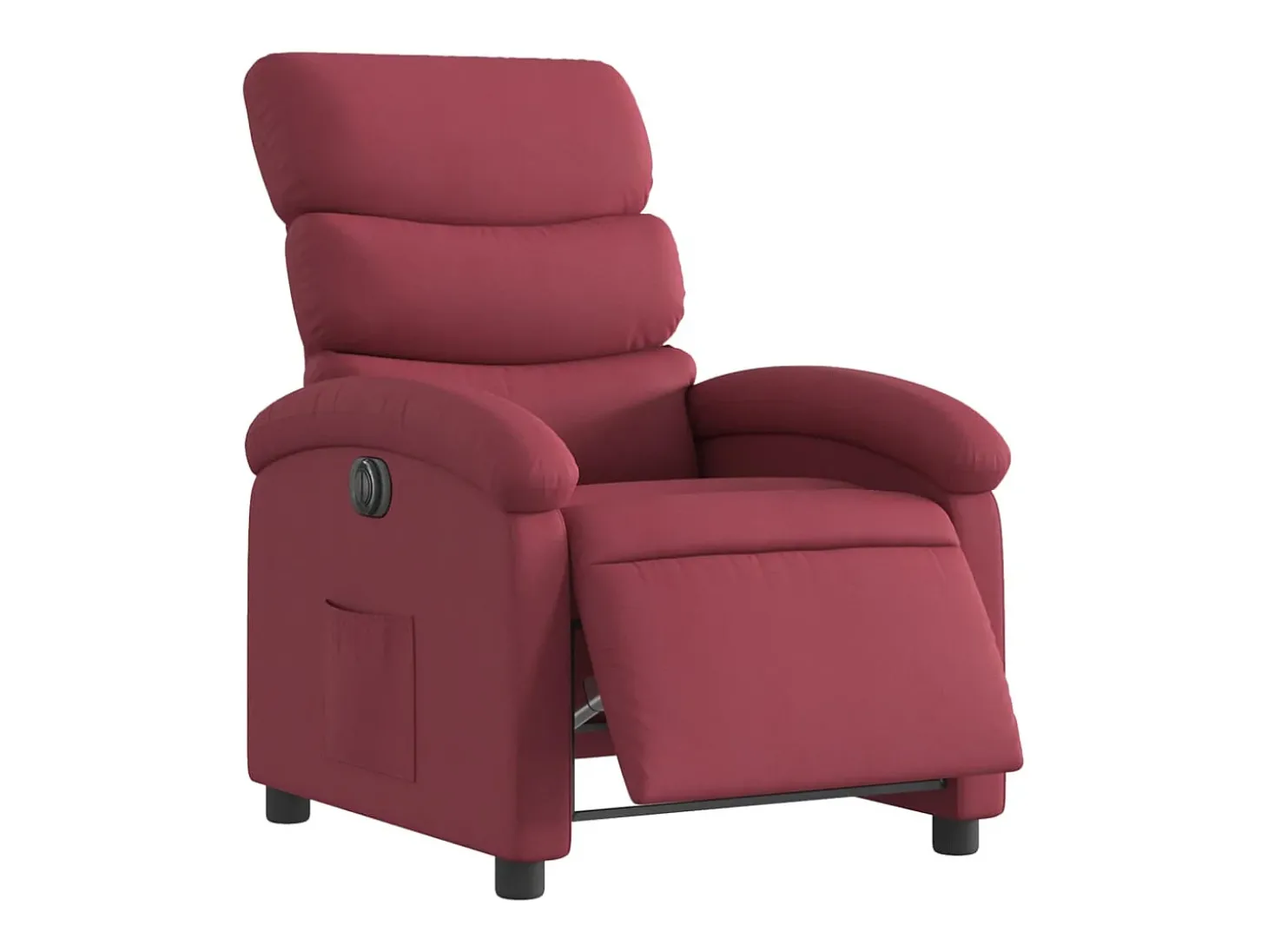Poltrona elétrica reclinável tecido vermelho tinto SHL934850