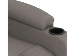 Poltrona elétrica reclinável tecido cinzento-acastanhado SHL541210