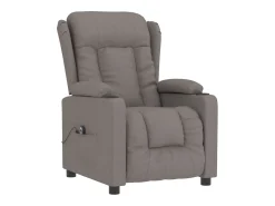 Poltrona elétrica reclinável tecido cinzento-acastanhado SHL541210