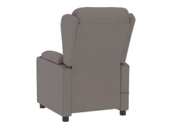Poltrona elétrica reclinável tecido cinzento-acastanhado SHL541210