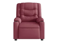 Poltrona elétrica reclinável tecido vermelho tinto SHL600196
