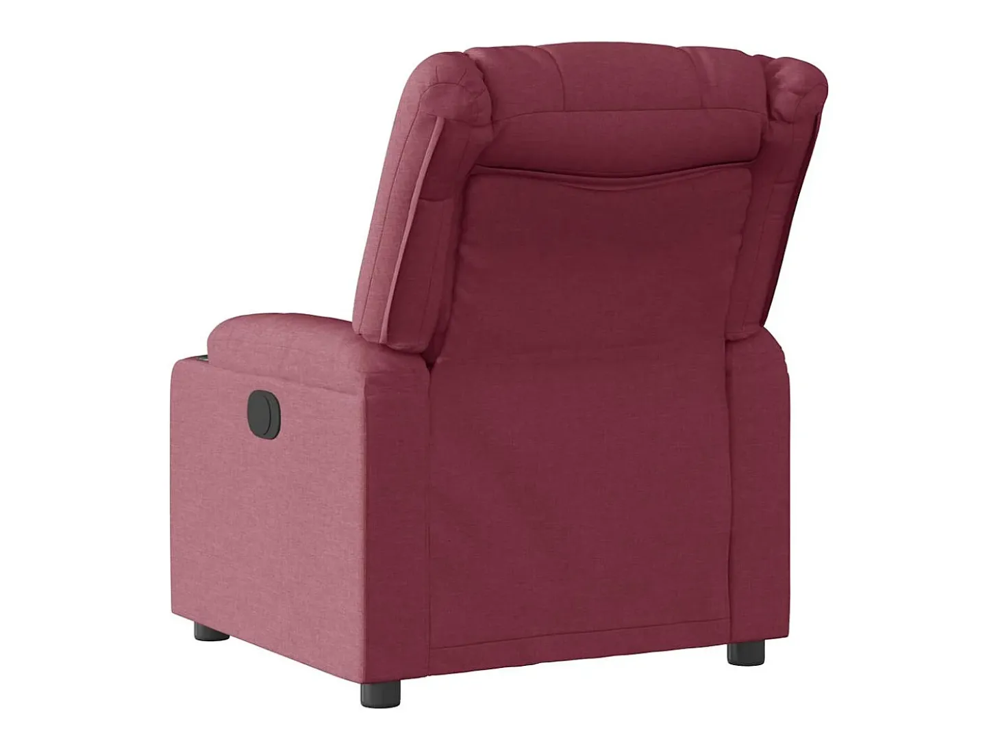 Poltrona elétrica reclinável tecido vermelho tinto SHL600196