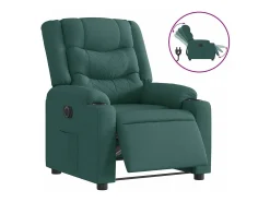 Poltrona elétrica reclinável tecido verde-escuro SHL681962