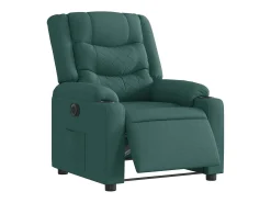 Poltrona elétrica reclinável tecido verde-escuro SHL681962