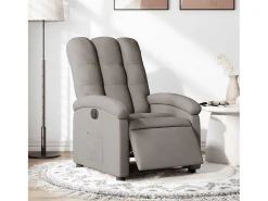 Poltrona elétrica reclinável tecido cinzento-acastanhado SHL535074