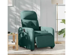 Poltrona elétrica reclinável tecido verde-escuro SHL449375