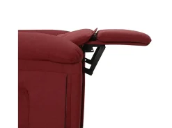 Poltrona elétrica reclinável tecido vermelho tinto SHL898828
