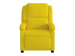 Poltrona elétrica reclinável veludo amarelo SHL747305