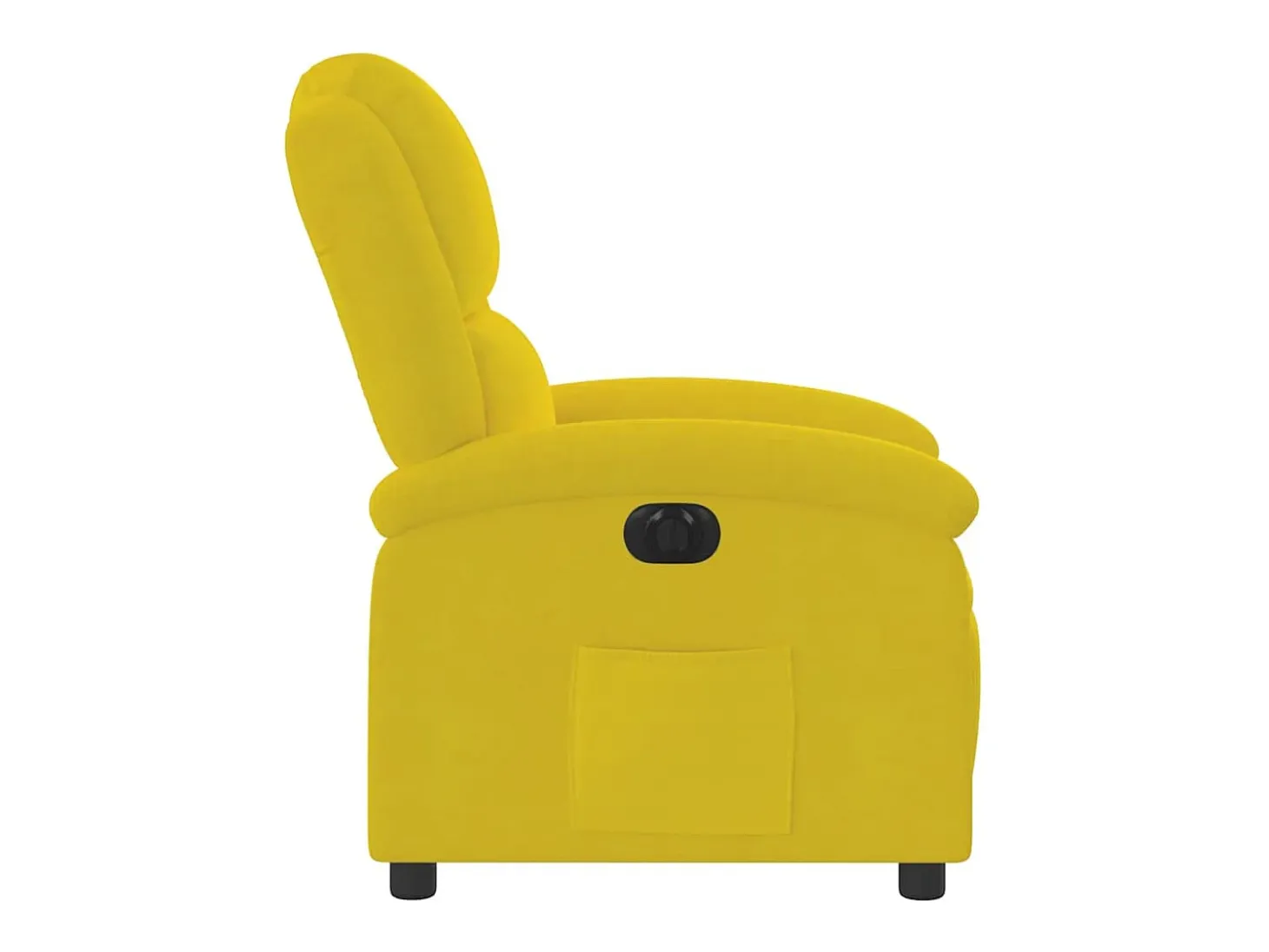 Poltrona elétrica reclinável veludo amarelo SHL747305