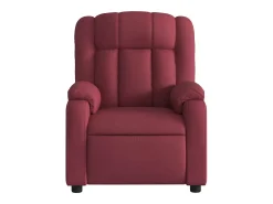 Poltrona elétrica reclinável tecido vermelho tinto SHL508845
