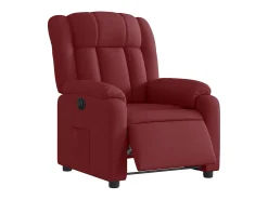 Poltrona elétrica reclinável tecido vermelho tinto SHL508845