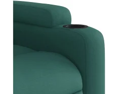Poltrona elétrica reclinável tecido verde-escuro SHL409436