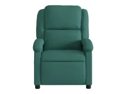 Poltrona elétrica reclinável tecido verde-escuro SHL481693