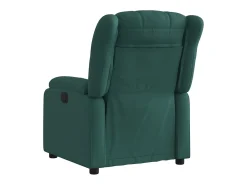 Poltrona elétrica reclinável tecido verde-escuro SHL986189