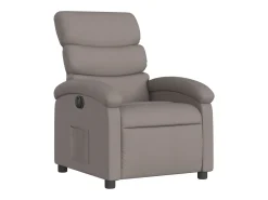 Poltrona elétrica reclinável tecido cinzento-acastanhado SHL373676