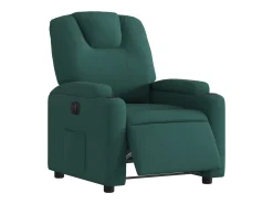 Poltrona elétrica reclinável tecido verde-escuro SHL44118
