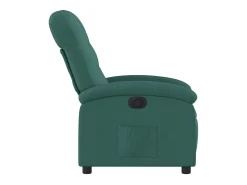 Poltrona elétrica reclinável tecido verde-escuro SHL384154