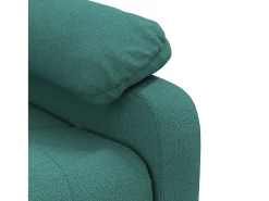 Poltrona elétrica reclinável tecido verde-escuro SHL206830