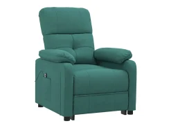 Poltrona elétrica reclinável tecido verde-escuro SHL206830