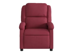 Poltrona elétrica reclinável tecido vermelho tinto SHL587077
