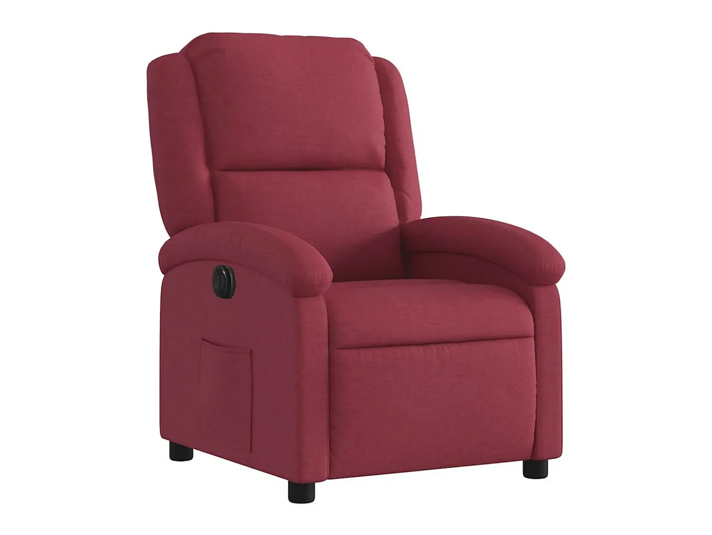 Poltrona elétrica reclinável tecido vermelho tinto SHL587077