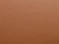 Poltrona em pele de búfalo camel estilo contemporâneo efeito pesponto DINNIA