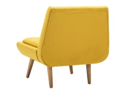 Poltrona em tecido amarelo PT220880