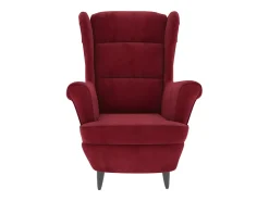 Poltrona em veludo vermelho tinto PT482807