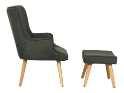 Poltrona estilo escandinavo tecido "Odense" - 1 lugar - Cinza escuro