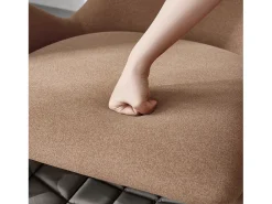 Poltrona ideal para quem tem animais de estimação - 66 x 69 x 76 cm - tecido resistente a riscos - madeira - marrom