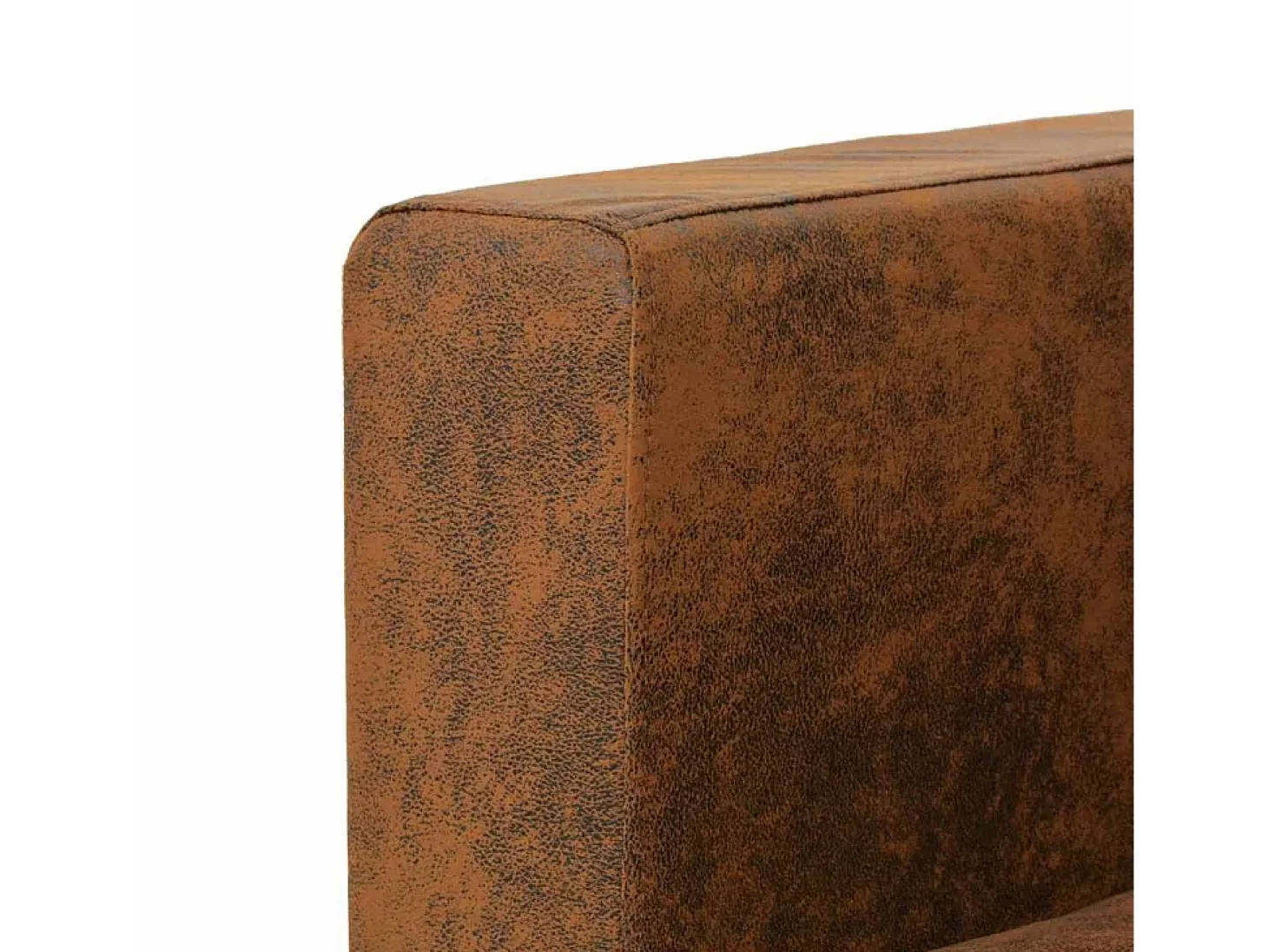 Poltrona marrom 82x73x82 cm camurça sintética