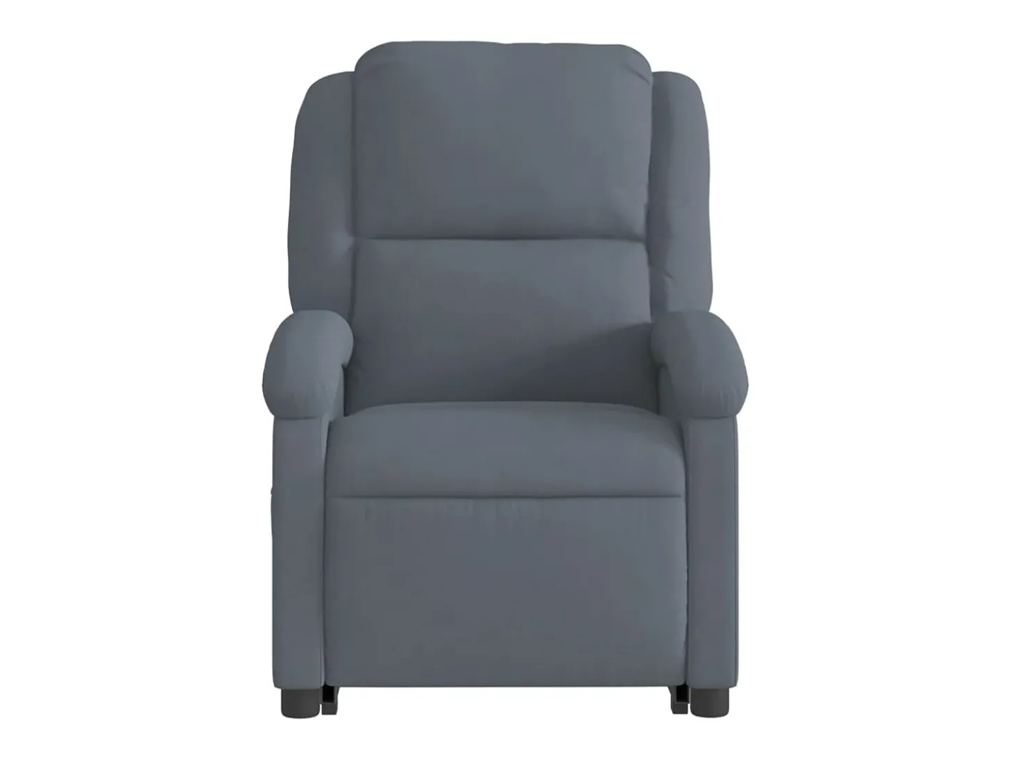 Poltrona massagens elevatória elétrica veludo cinzento-escuro SHL427517