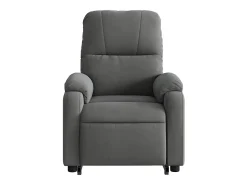 Poltrona massagens reclin. elevatória microfibra cinza-escuro SHL254807