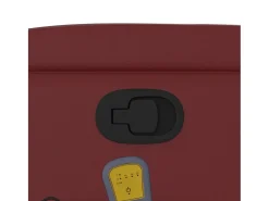 Poltrona massagens reclinável couro artificial vermelho tinto SHL197487