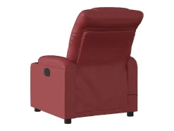 Poltrona massagens reclinável couro artificial vermelho tinto SHL909043