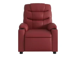 Poltrona massagens reclinável couro artificial vermelho tinto SHL909043