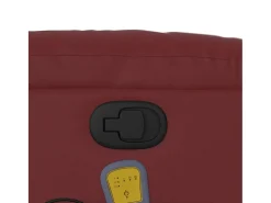 Poltrona massagens reclinável couro artificial vermelho tinto SHL909043
