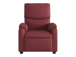 Poltrona massagens reclinável couro artificial vermelho tinto SHL138519