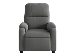 Poltrona massagens reclinável elétrica microfibra cinza-escuro SHL496139