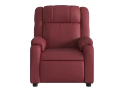 Poltrona massagens reclin. elétrica couro artif. vermelho-tinto SHL496005