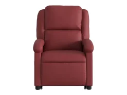 Poltrona reclin. elevatória elétrica couro artif vermelho-tinto SHL13110