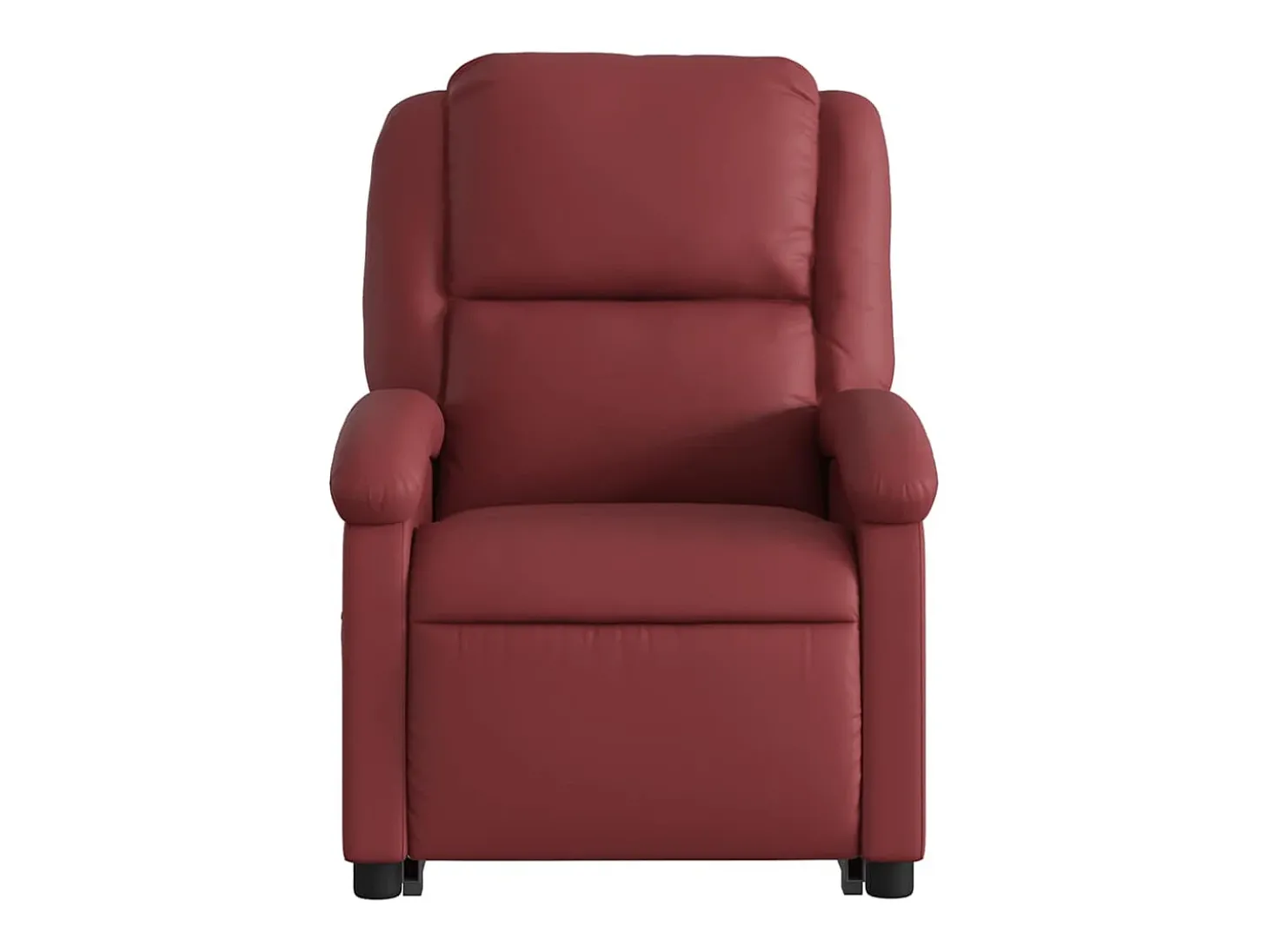 Poltrona reclin. elevatória elétrica couro artif vermelho-tinto SHL299854