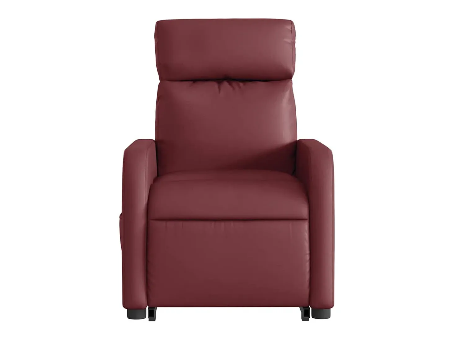 Poltrona reclin. elevatória elétrica couro artif vermelho-tinto SHL723625