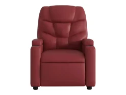 Poltrona reclin. elevatória elétrica couro artif vermelho-tinto SHL74493