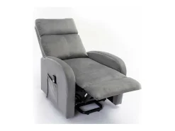 Poltrona Reclinavel Electronica Irene, Sofá de 1 lugar, Cinza