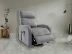 Poltrona Reclinavel Electronica Irene, Sofá de 1 lugar, Cinza