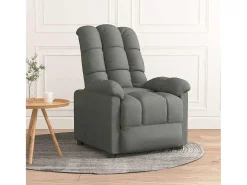 Poltrona Reclinável | Poltrona Confortável Relax tecido cinzento-escuro SHL429187