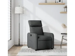 Poltrona Reclinável | Poltrona Confortável Relax tecido cinzento-escuro SHL432164