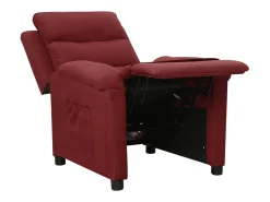 Poltrona Reclinável | Poltrona Confortável Relax tecido vermelho tinto SHL505000